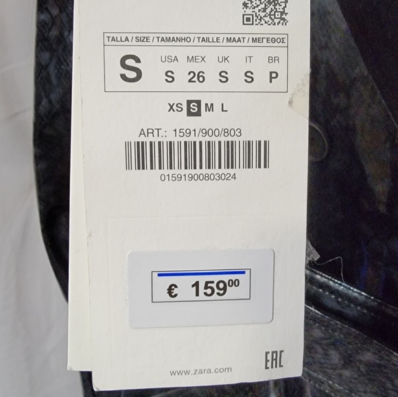 NWT Zara Srpls Snake Snkin Trench Coat Small - Picture 7 of 12
